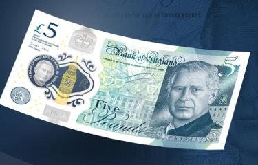 El Banco de Inglaterra presenta a Carlos III los primeros billetes con su imagen