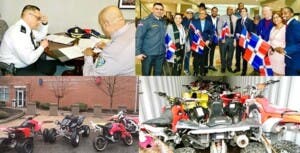 Dominicanos NYC valoran Policía RI donara motocicletas para combatir crimen RD