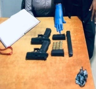Armas ocupadas al grupo en Pedro Brand