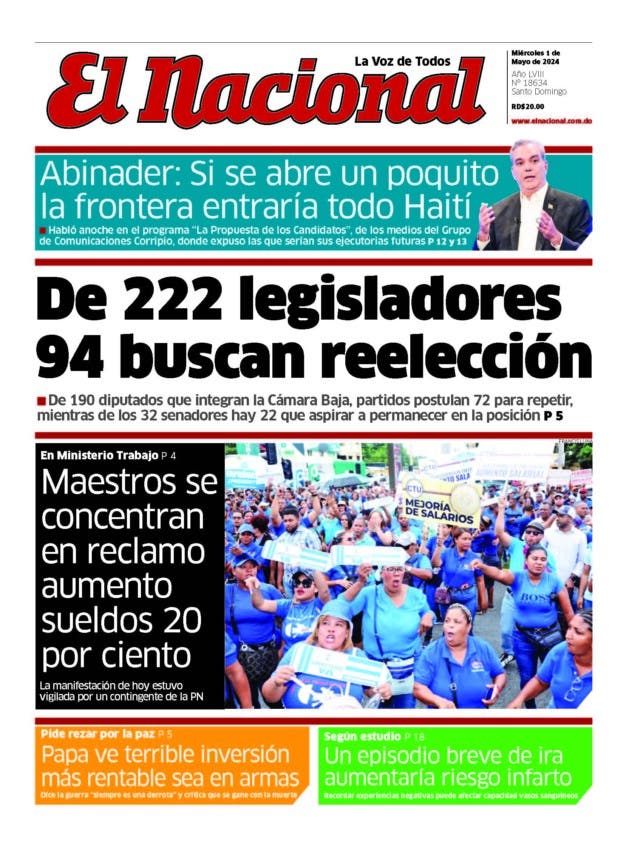 Impreso miércoles 1 mayo 2024