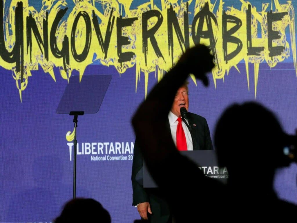 Trump es abucheado al tratar de conquistar a los miembros del Partido Libertario