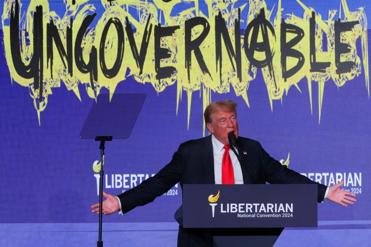 Trump es abucheado al tratar de conquistar a los miembros del Partido Libertario