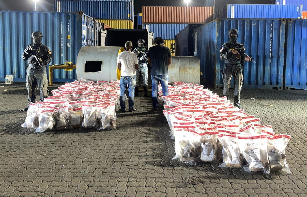 Decomisan 1,192 libras de marihuana en Puerto de Haina Oriental