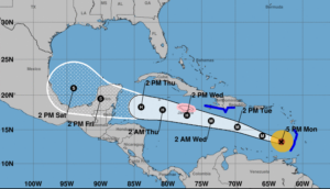 Onamet cambia alerta por «aviso de tormenta tropical» para zona sur de RD por Beryl