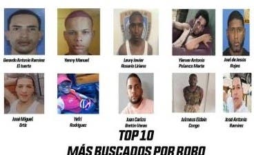 Los más buscados por la Policía en Santiago