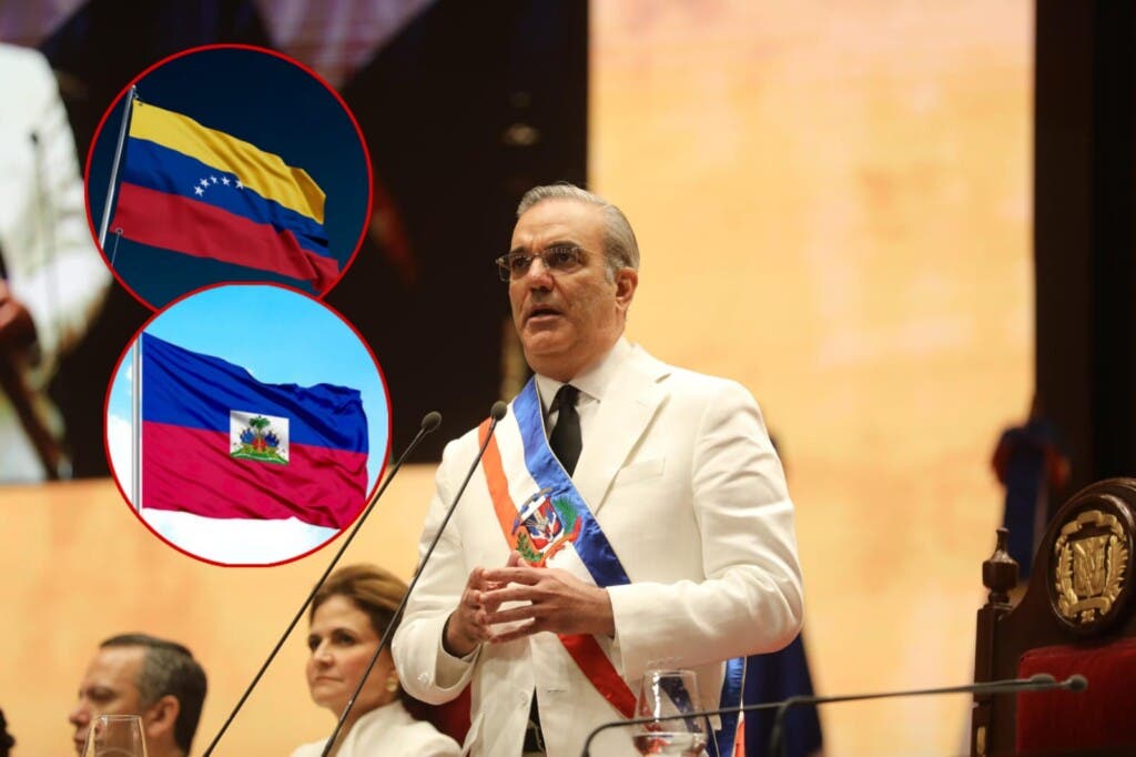 Abinader aborda crisis de Venezuela y Haití durante discurso