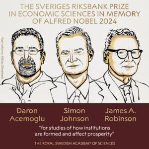 Premio Nobel de Economía para Daron Acemoglu, Simon Johnson y James Robinson