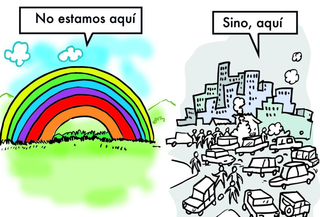 No estamos en una amalgama de colores, sino de hechos