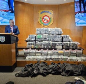 Decomisan 310 kilos cocaína en Caucedo