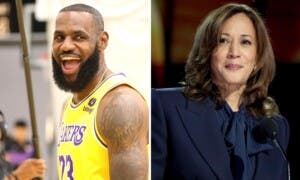 LeBron James pide el voto por la demócrata Kamala Harris