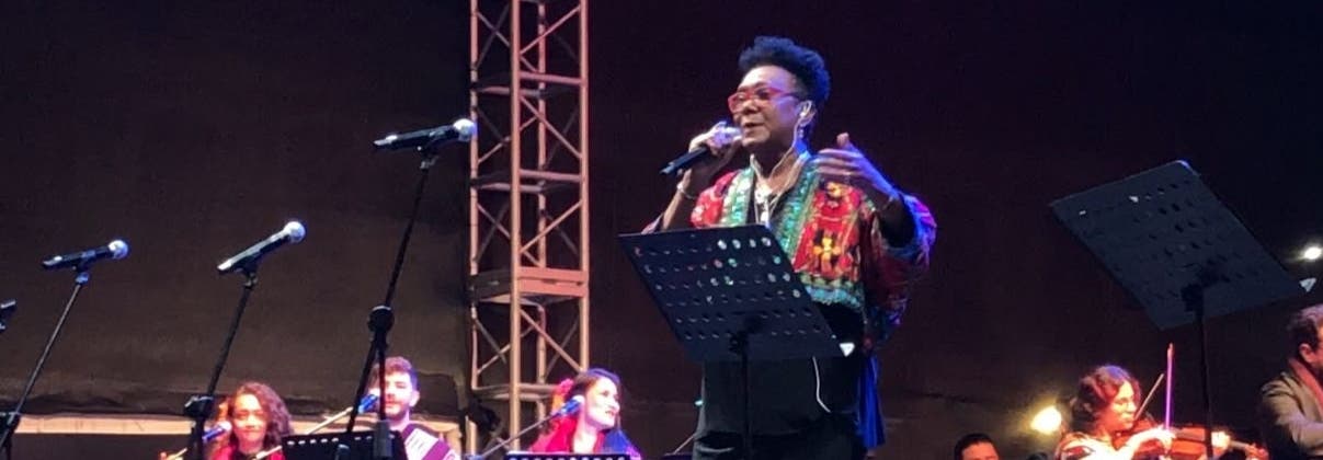 Xiomara Fortuna cantó en Voces de Latinoamérica