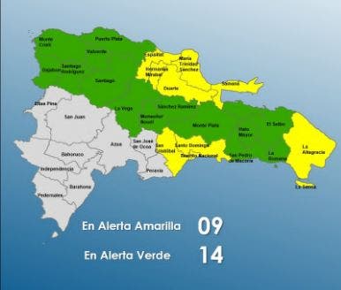 Lluvias y alertas meteorológicas marcarán la Nochebuena en RD