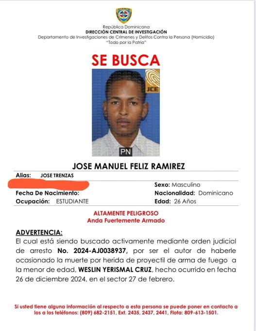 Policía busca a sospechoso por muerte de adolescente