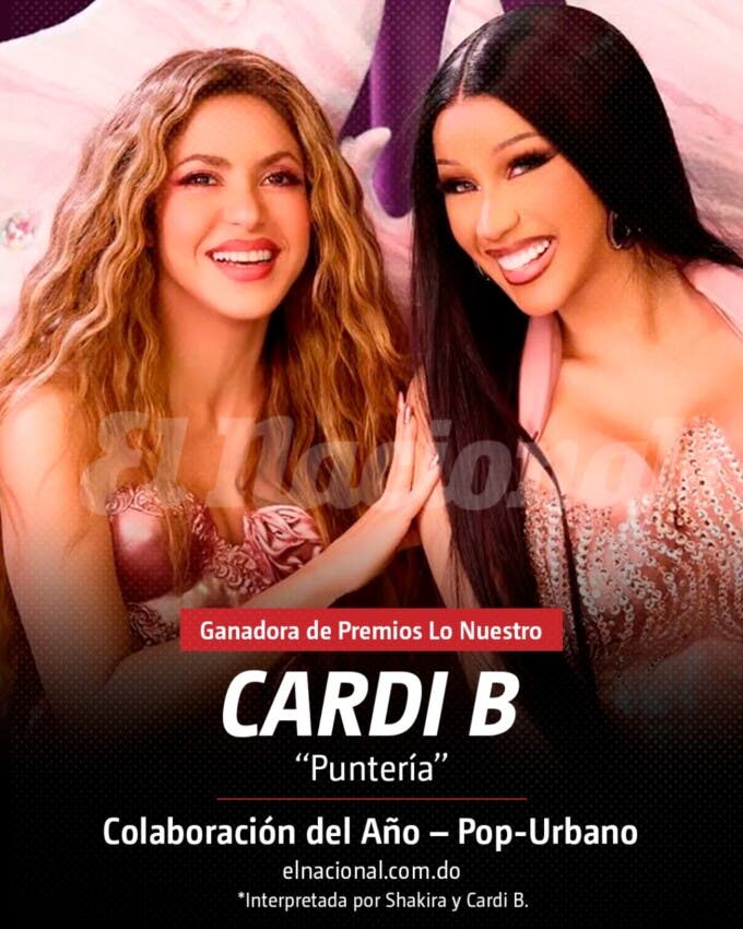 Shakira y Cardi B en Premios Lo Nuestro