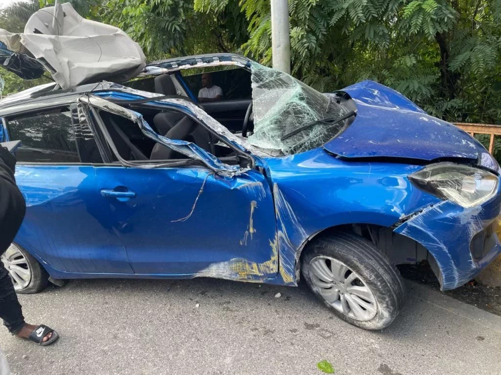Accidente tránsito en SDN: Hay 2 personas heridas