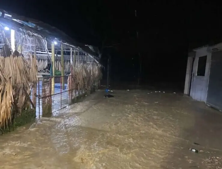 Lluvias causan inundaciones y deslizamientos en Cibao Central
