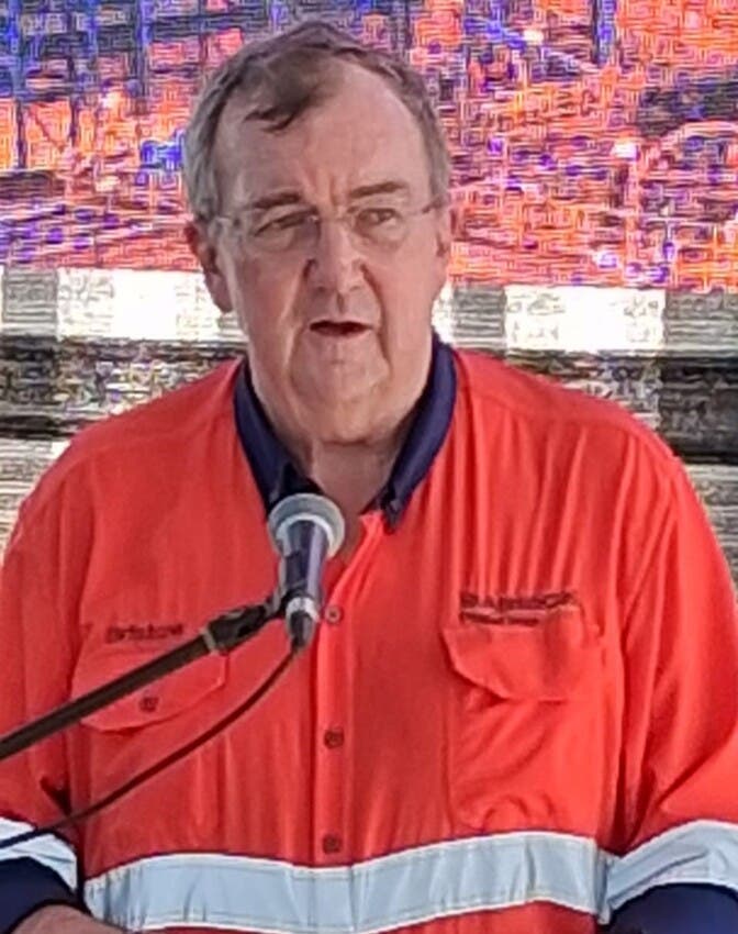 El presidente ejecutivo de la transnacional aurífera Barrick Pueblo Viejo, Mark Bristow,