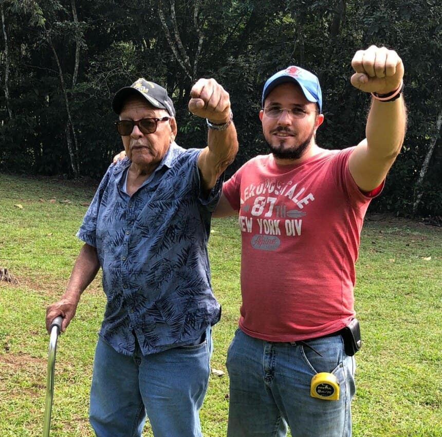 Eligio Antonio Blanco Peña (El Pai) con Claudio Caamaño Jr.
