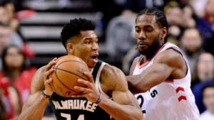 Giannis Antetokounmpo y Kawhi Leonard destacan en la NBA como jugadores de la semana