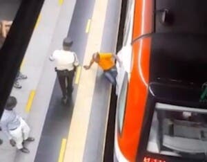 Hombre cayó en Metro está fuera de peligro