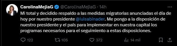 Carolina Mejía y Ulises Rodríguez respaldan las medidas migratorias de Abinader
