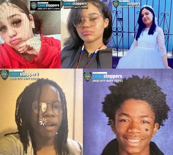 Cinco menores desaparecen últimos días en El Bronx