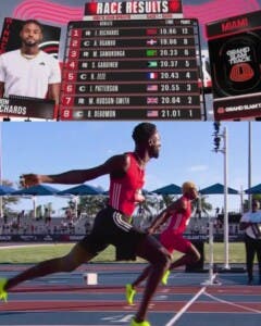 Alexander Ogando vuela bajito y hace récord nacional en 200 metros