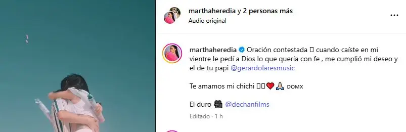 ¡Es varón! Martha Heredia revela sexo de su bebé