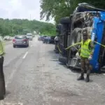 Accidente de autobús en la Duarte deja al menos 50 heridos