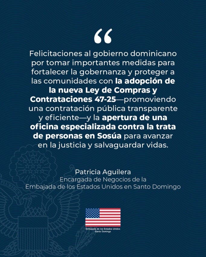 Embajada de EE. UU. aplaude progresos en contratación y lucha contra la trata