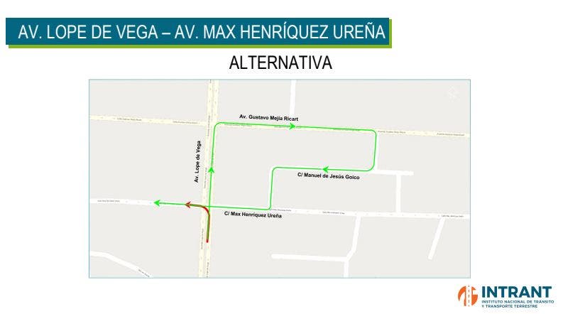 Restringen giros a la izquierda en Lope de Vega: Detalles del plan 'RD Se Mueve'