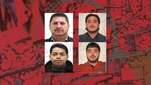 Policía persigue a 4 miembros del grupo Los Rugrats