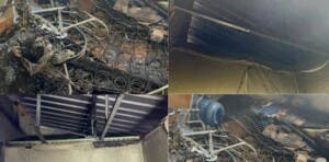 Dos hermanos sufren quemaduras en incendio