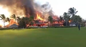 Incendio en Cap Cana dejó 10 villas destruidas sin personas heridas