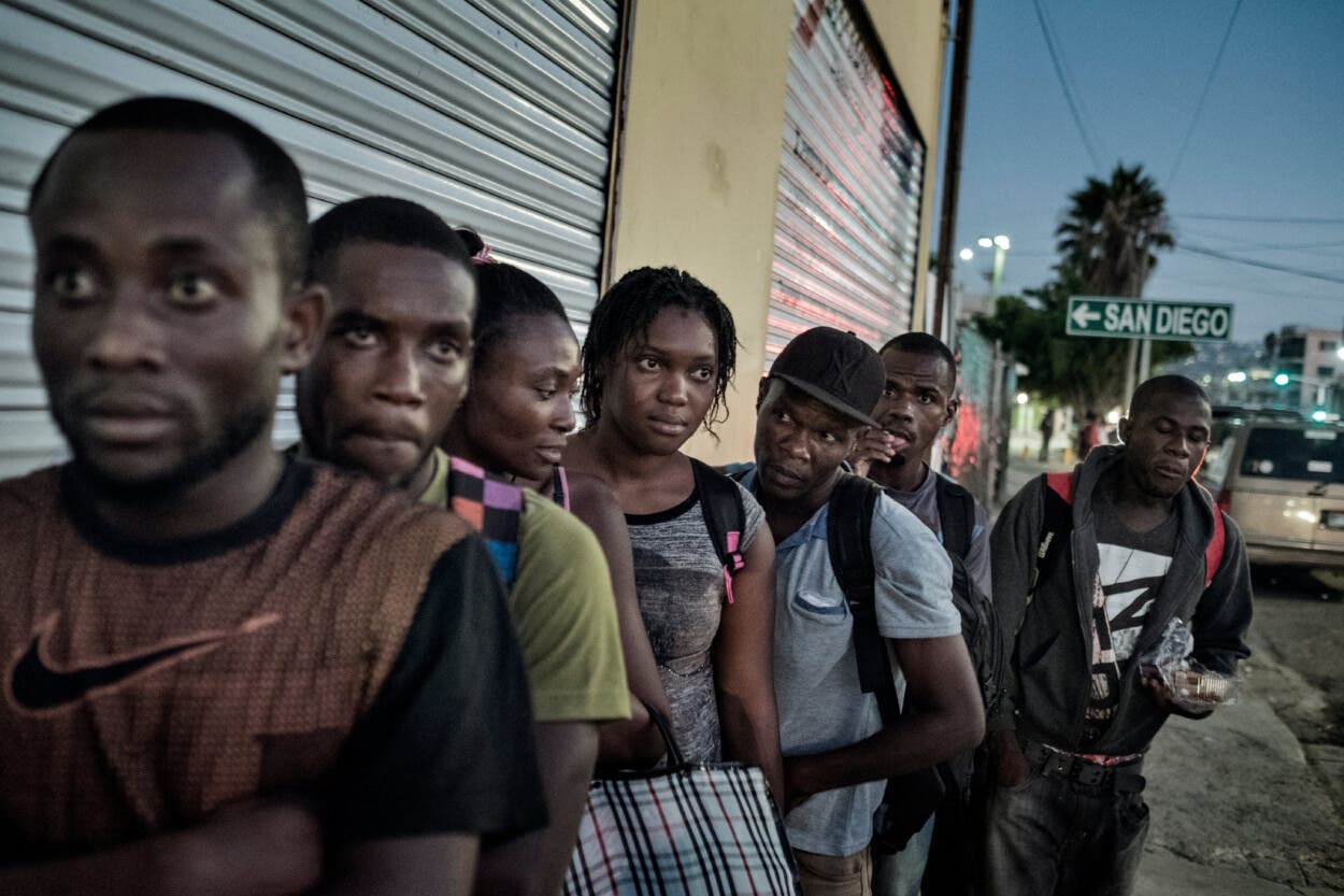 Haitianos respiran