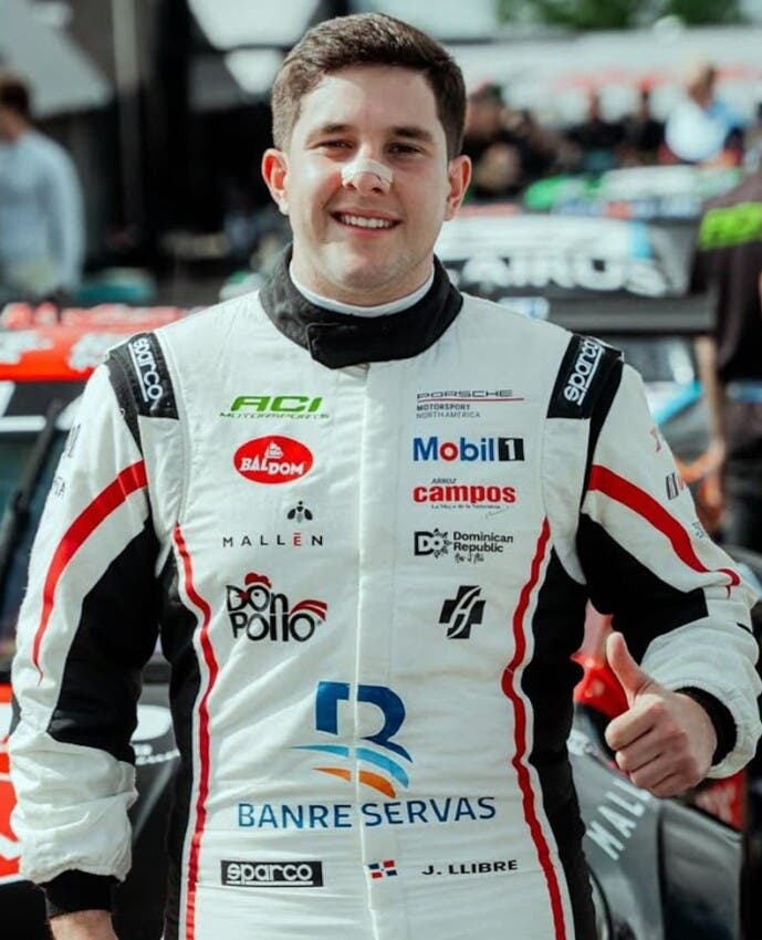Jimmy Llibre correrá en 12 horas en Spa Francorchamps; llevará bandera dominicana