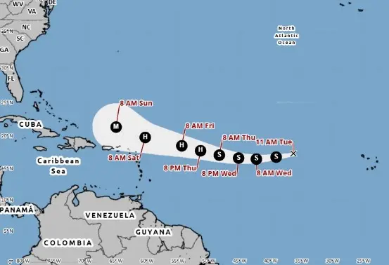 Erin avanza hacia el oeste: ¿se convertirá en huracán pronto?