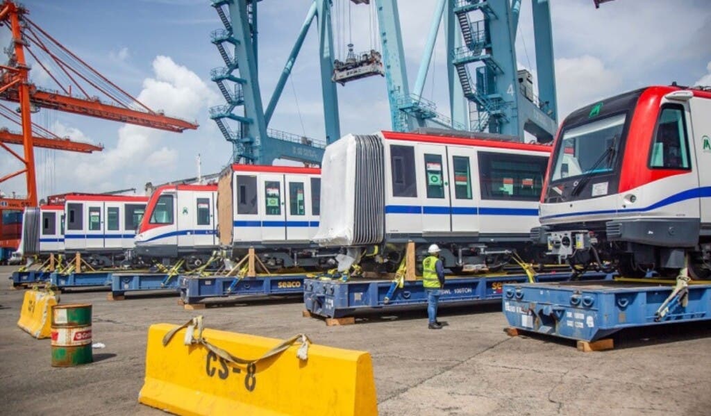 Los nuevos trenes que operaran en la L1 y L2 del Metro de Santo Domingo..