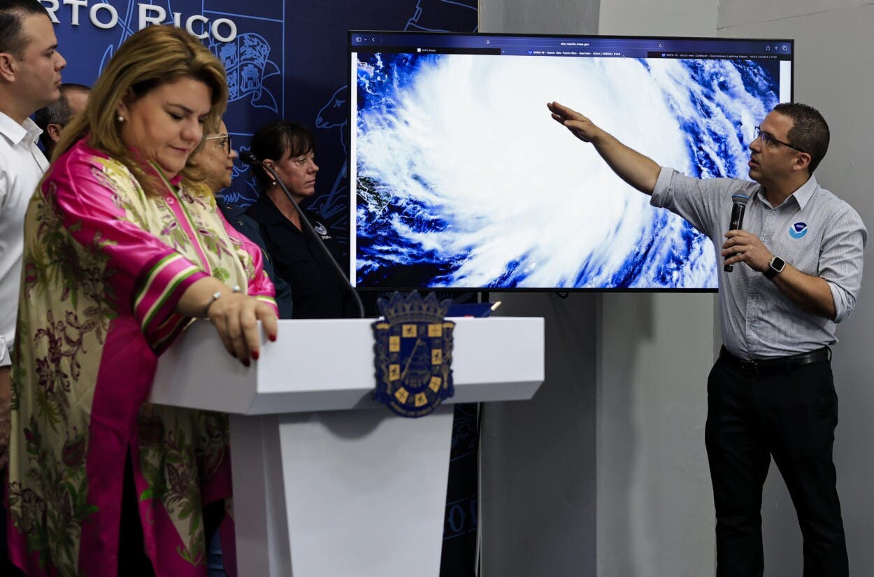 Gobernadora de Puerto Rico: huracán Erin no dejó daños significativos en la isla