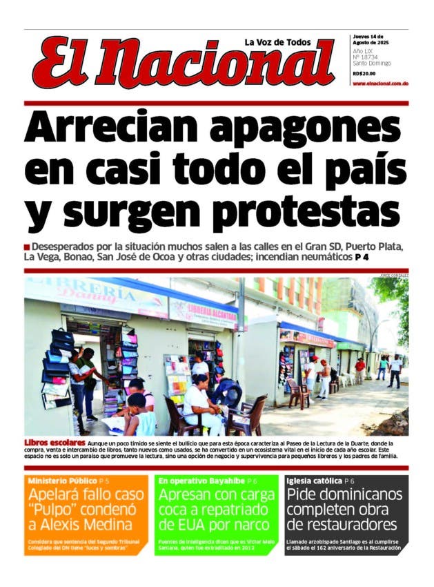 Impreso jueves 14 de agosto 2025