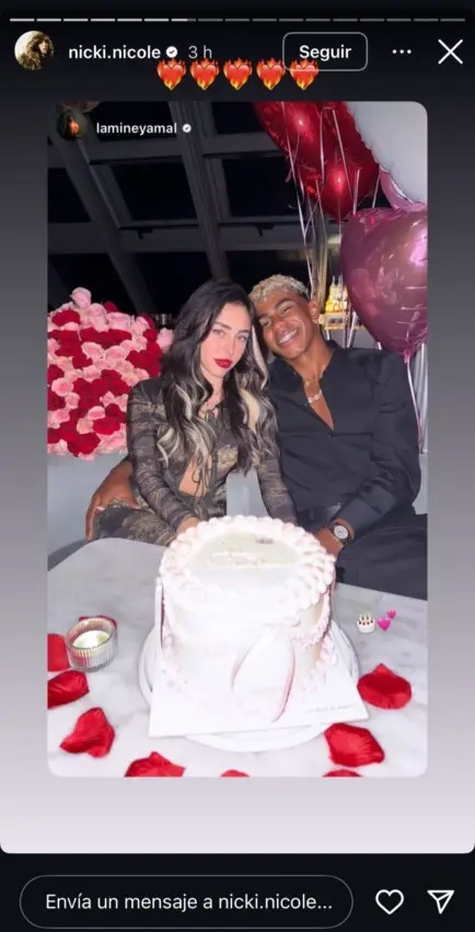 ¡Amor a la vista! Lamine Yamal y Nicki Nicole confirman su relación