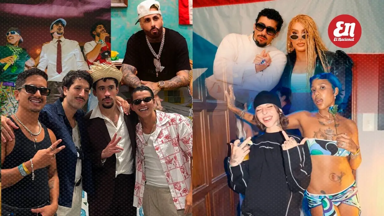 Un party de marquesina: Bad Bunny reúne artistas en su residencia en Puerto Rico