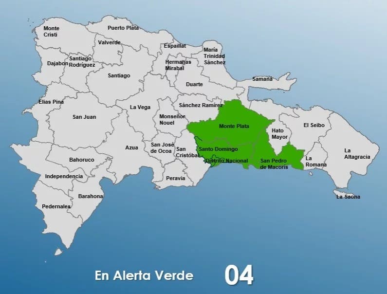 Lluvias y tormentas: cuatro provincias bajo alerta verde por sistema tropical
