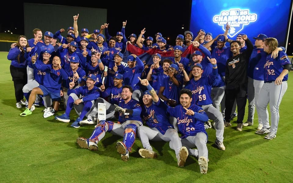 Los Brooklyn Cyclones campeones de la South Atlantic League 2025, una temporada histórica para la franquicia que incluyó el mejor récord.