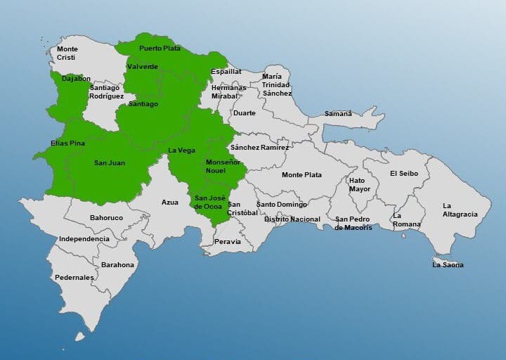 COE eleva a 9 provincias en alerta verde por efectos de vaguada