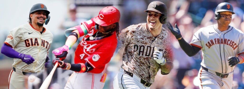 Rafael Devers, Manny Machado, Elly De La Cruz y Willy Adames