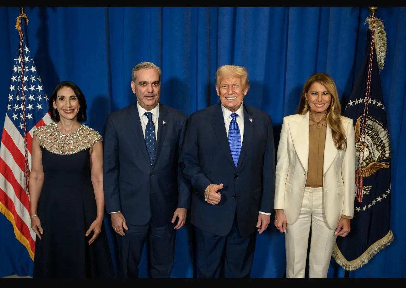 Abinader comparte con Donald Trump en recepción por Asamblea General de la ONU