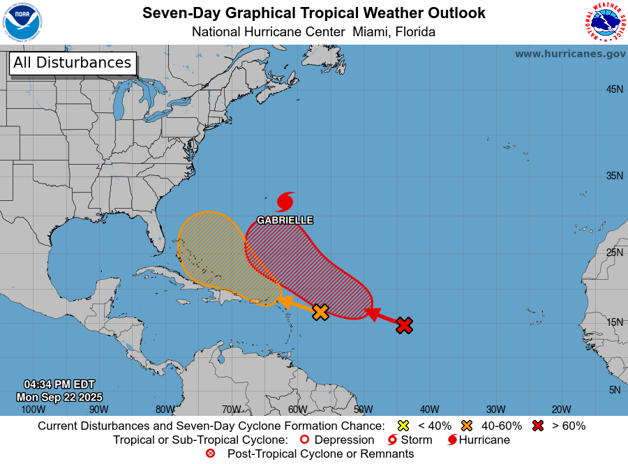 ¡Alerta¡ Huracán Gabrielle escala a categoría 4: ¿Qué esperar ahora?