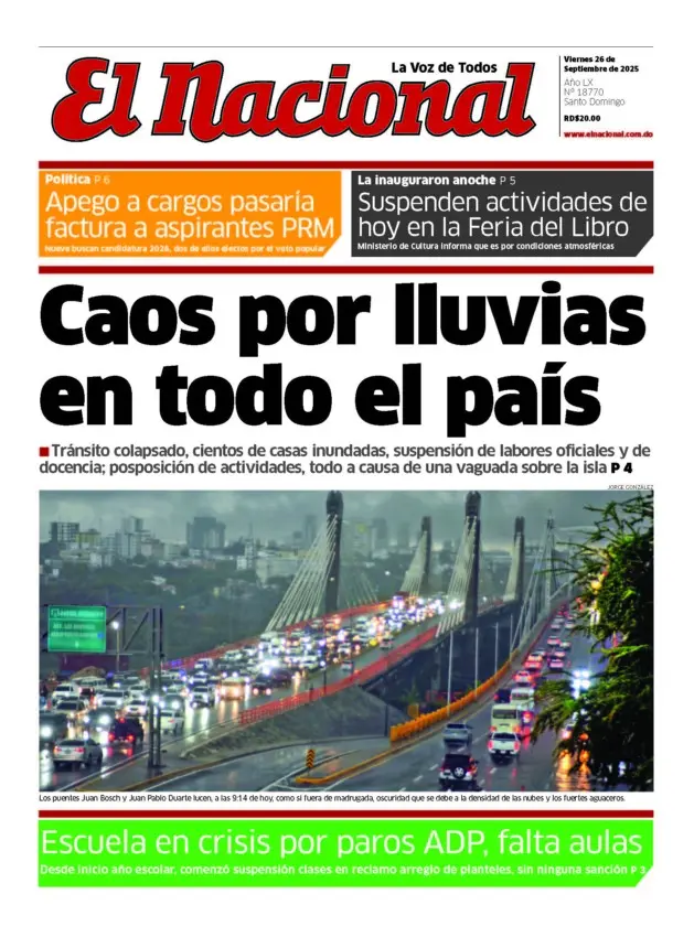 Impreso viernes 26 de septiembre 2025