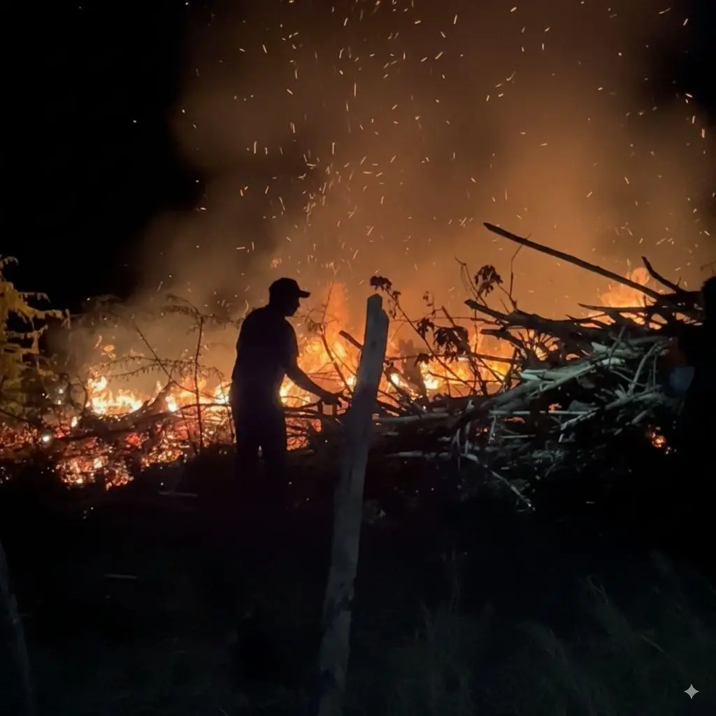 Alcalde denuncia incendio intencionado en Playa Buen Hombre
